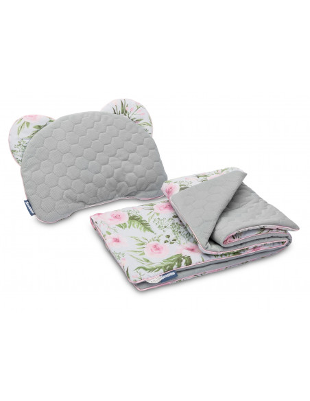 Set perna si pilota pentru landou 2 fete Sensillo VELVET Flori