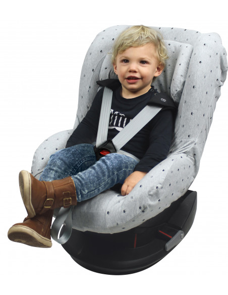 Husa de bumbac pentru scaune auto grupa I Dooky Light Grey