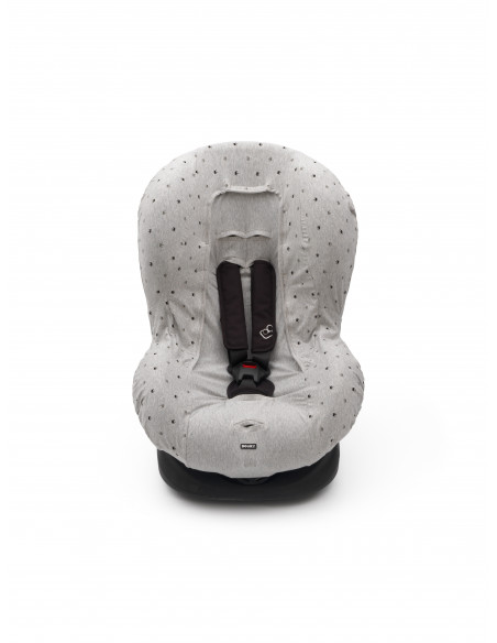 Husa de bumbac pentru scaune auto grupa I Dooky Light Grey