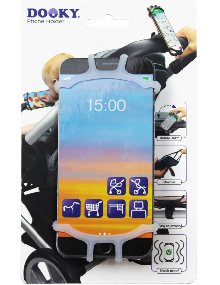 Suport universal pentru telefon Dooky Transparent,DOOKY-128011