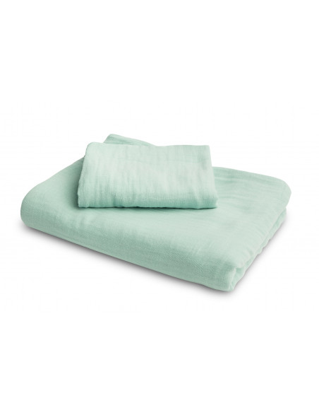 Lenjerie de pat 2 piese Sensillo muselina 100x135 / 60x40 cm
