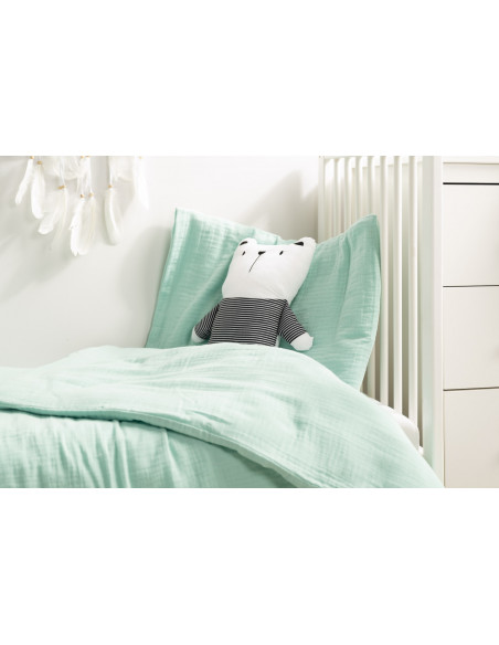 Lenjerie de pat 2 piese Sensillo muselina 100x135 / 60x40 cm