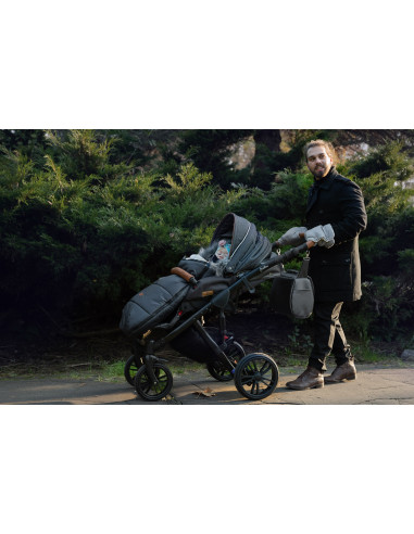 Manusi Minky pentru manerul caruciorului Gri,SILLO-85091