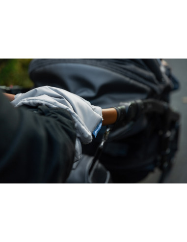 Manusi Minky pentru manerul caruciorului Gri,SILLO-85091