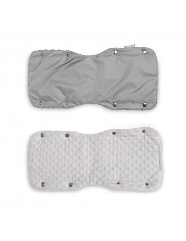 Manusi Minky pentru manerul caruciorului Gri,SILLO-85091