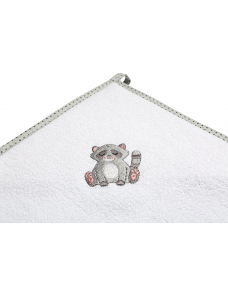 Prosop de baie cu gluga 100x100cm Sensillo Gri/Raton,SILLO-41653