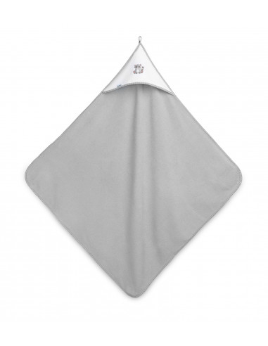 Prosop de baie cu gluga 100x100cm Sensillo Gri/Raton,SILLO-41653