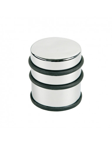 Opritor metalic inalt, pentru usa, rotund, cu inel de cauciuc