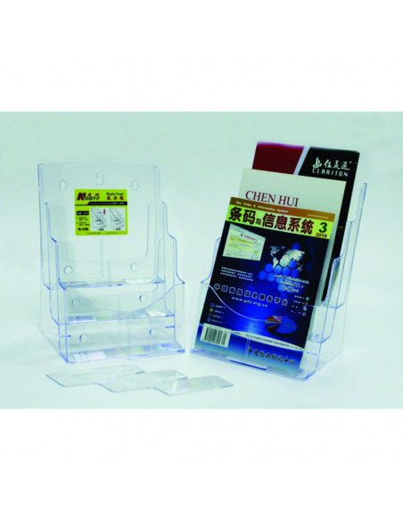 Display plastic pentru brosuri, de birou/perete, 3 x Display plastic pentru brosuri, de birou/perete, 3 x