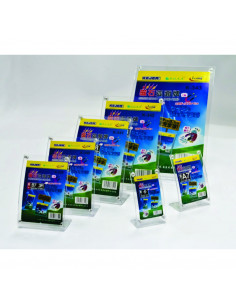 Display plastic cu magneti, pentru pliante, forma curbata 2