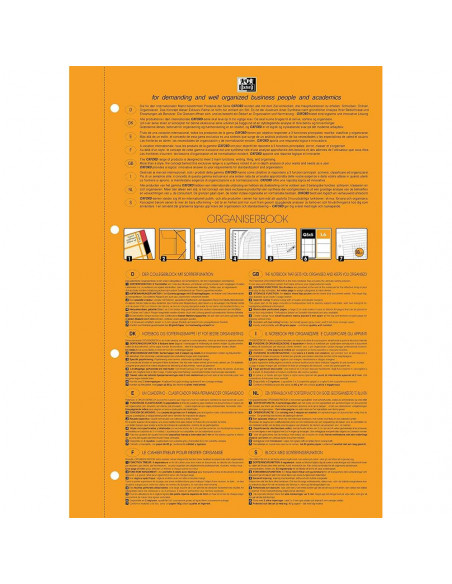 Caiet cu spirala A4+ OXFORD International Organiserbook, 80