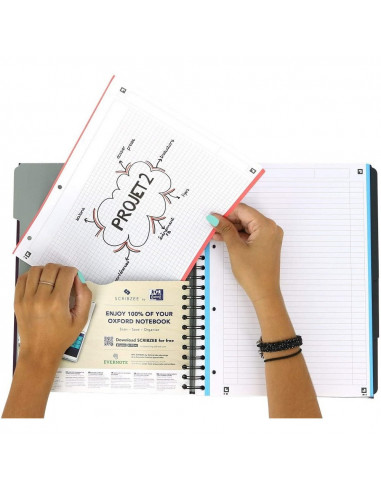 Caiet cu spirala A4+ OXFORD Essentials Europeanbook, 120 file