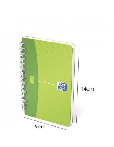 Caiet cu spirala 9 x 14cm, OXFORD MyColours, 90 file 90g/mp