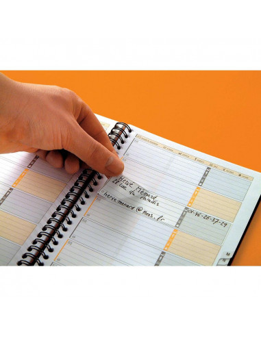 Caiet cu spirala A5, OXFORD International Addressbook, 72 file