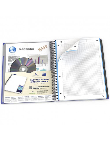 Caiet cu spirala A4+ OXFORD Essentials Europeanbook, 120 file
