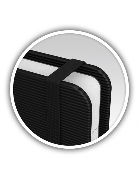 Caiet cu elastic, 9x14cm, OXFORD, coperta carton rigid, 80 file