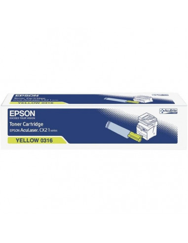 Cartus Toner Original Epson C13S050316 Yellow, 5000