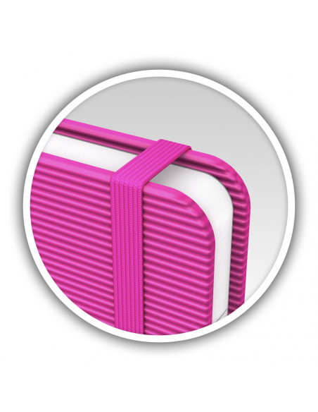 Caiet cu elastic, 9x14cm, OXFORD, coperta carton rigid, 80 file
