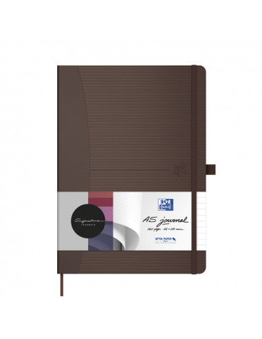 Caiet cu elastic, A5, OXFORD, coperta carton rigid, buzunar, 80