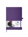 Caiet cu elastic, A5, OXFORD, coperta carton rigid, buzunar, 80