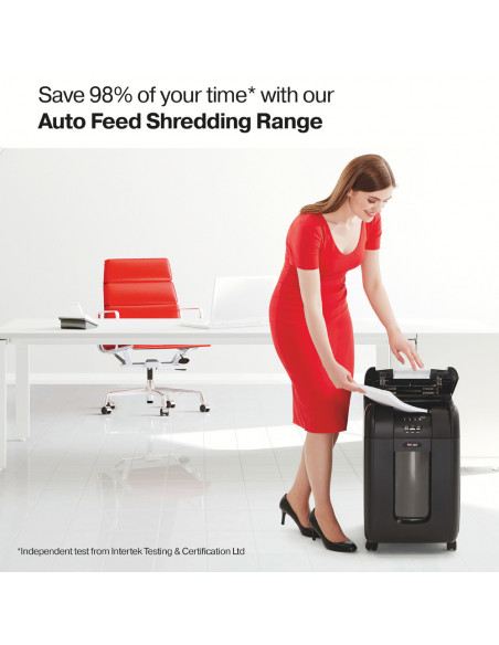 Distrugator documente automat REXEL AUTO+ 130M, P5, micro-cut