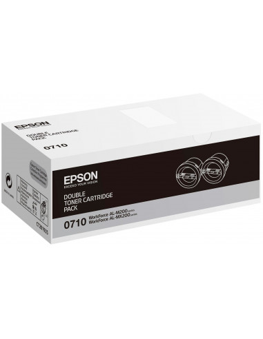 Cartus Toner Original Epson C13S050710 Negru, 2x2500