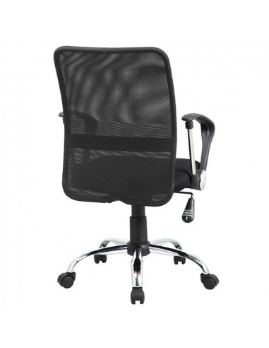 Scaun de birou, brate plastic, rotile, mesh textil/stofa