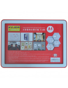 Display nume din plastic, 297 x 210mm, KEJEA - rosu,KJ-K-1306-RE 2