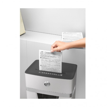 HP-2804,Distrugator de documente HP OneShred 10MC - 10 coli, micro cut (2 x 15mm), nivel securitate 5