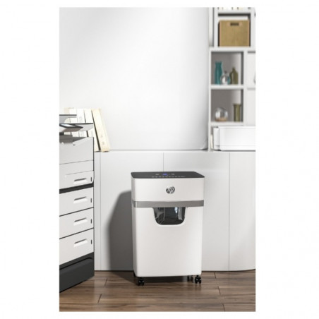 HP-2804,Distrugator de documente HP OneShred 10MC - 10 coli, micro cut (2 x 15mm), nivel securitate 5