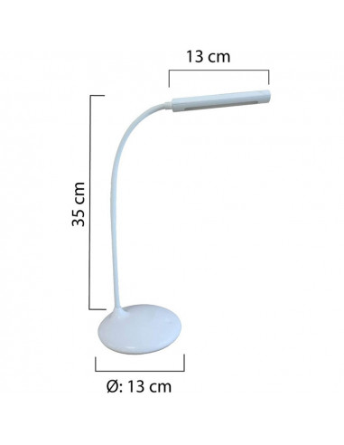 Lampa de birou, cu LED, UNILUX Nelly - alba,UL-400124483