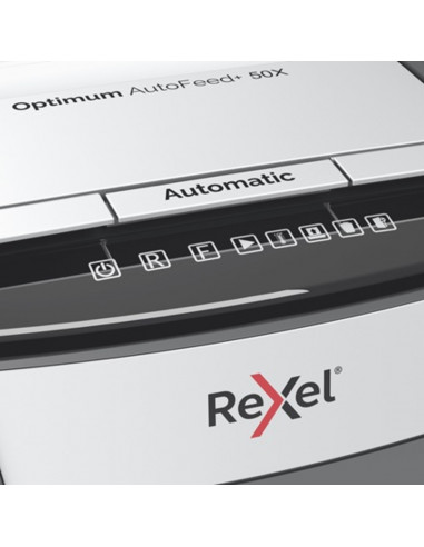 Distrugator documente automat REXEL Optimum 50X, P4, cross-cut