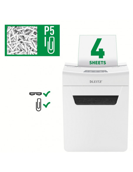 Distrugator documente manual LEITZ IQ Protect 4M, P5, micro-cut