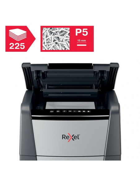 Distrugator documente automat REXEL OPTIMUM 225M, P5, micro-cut