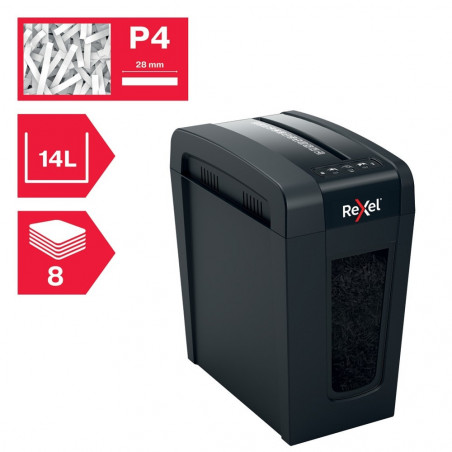 Distrugator documente manual REXEL SECURE X 8 Slim, P4