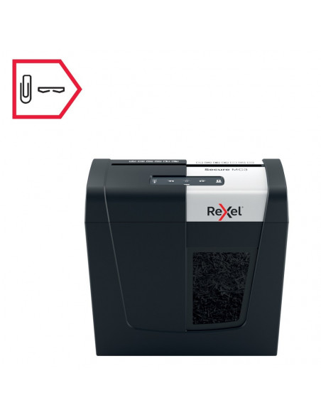 Distrugator documente manual REXEL SECURE MC3, P5, micro-cut