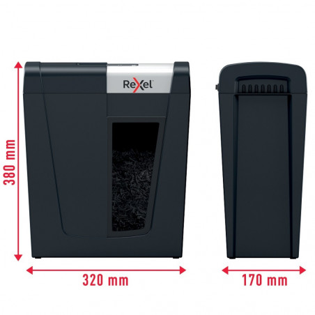Distrugator documente manual REXEL SECURE MC4, P5, micro-cut