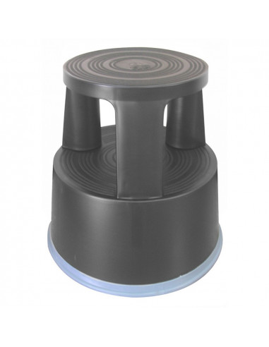 Taburet plastic cu rotile, pentru rafturi inalte, Q-Connect -