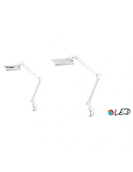 Lampa cu led, 12.4W, 4575 lux-30cm,brat dublu flexibil, lupa