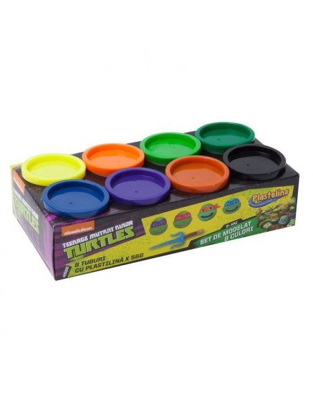 Teenage Mutant Ninja Turtles, Pasta De Modelat, 8 Culori,Uniq507