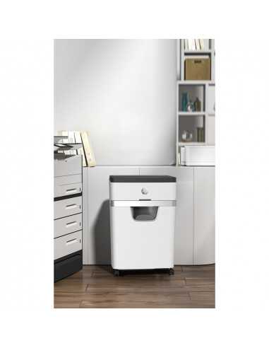 HP-2806,Distrugator de documente HP OneShred 12MC - 12 coli, micro cut (2 x 15mm), nivel securitate 5
