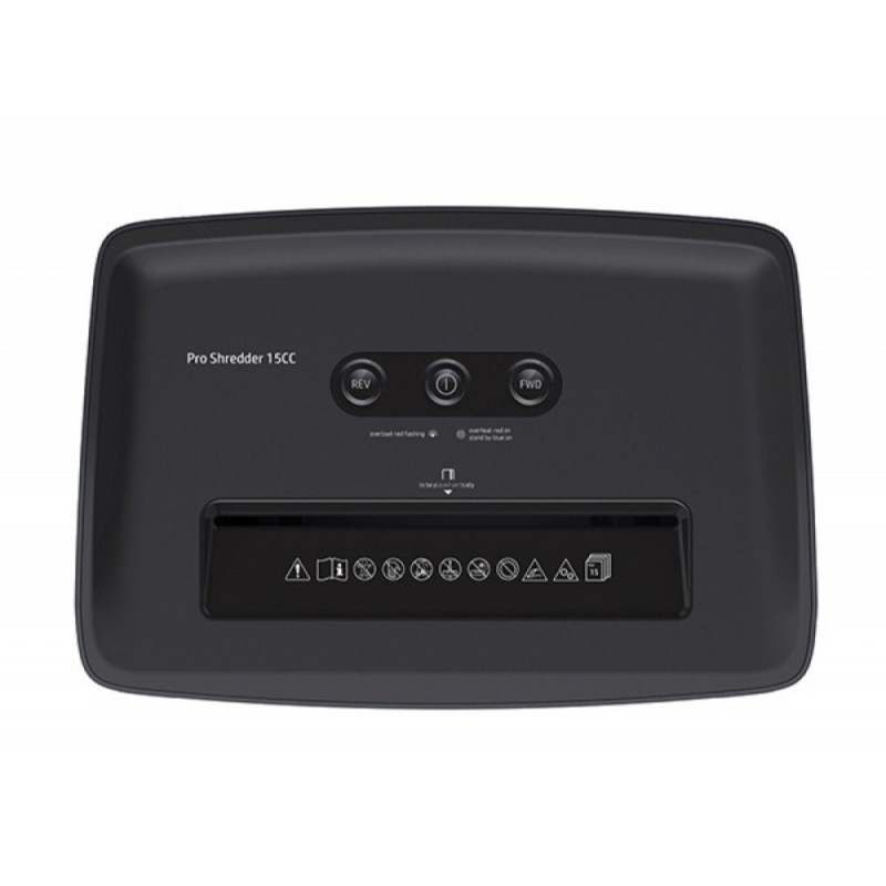 HP-2811,Distrugator de documente HP Pro Shredder 15CC - 15 coli, cross cut (4 x 35mm), nivel securitate 4
