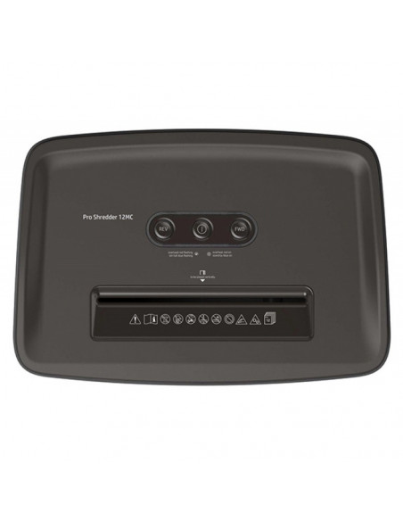 HP-2814,Distrugator de documente HP Pro Shredder 12MC - 12 coli, micro cut (2 x 15mm), nivel securitate 5
