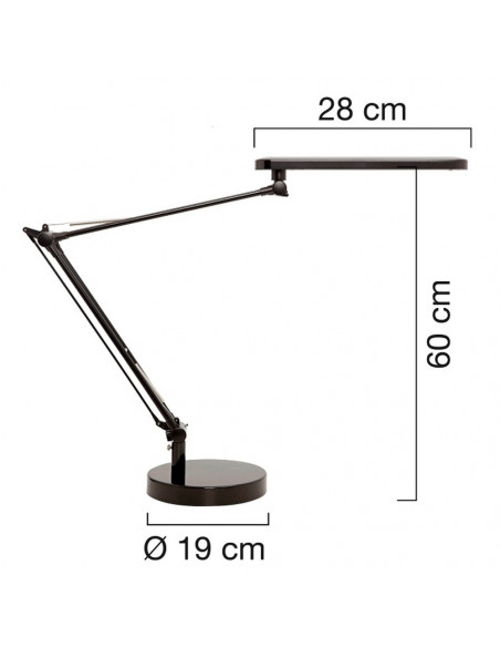 Lampa de birou, cu LED, UNILUX Mambo LED 2.0 - gri,UL-400140847