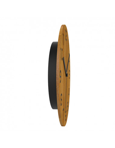 Ceas de perete, UNILUX Palma - negru/bambus,UL-400140806