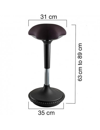 Scaun ergonomic cu picior metalic, ajustabil in inaltime -