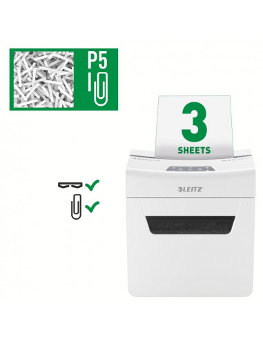 Distrugator documente manual LEITZ IQ Protect 3M, P5, micro-cut