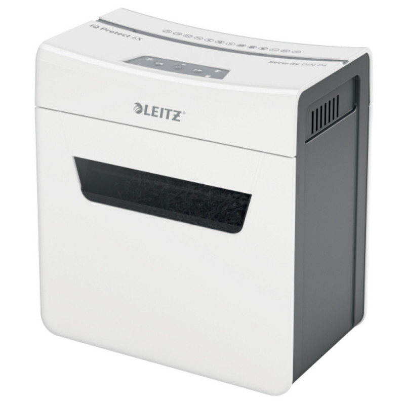 Distrugator documente manual LEITZ IQ Protect 6X, P4, cross-cut