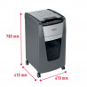 Distrugator documente automat REXEL OPTIMUM 225X, P4, cross-cut