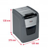 Distrugator documente automat REXEL OPTIMUM 90X, P4, cross-cut